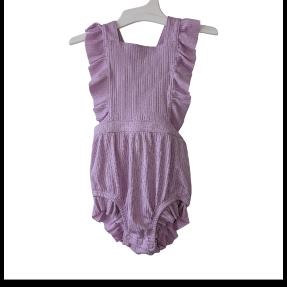 BABY CAT & JACK GIRL'S RUFFLE ROMPER SIZE 6-9 MONTHS